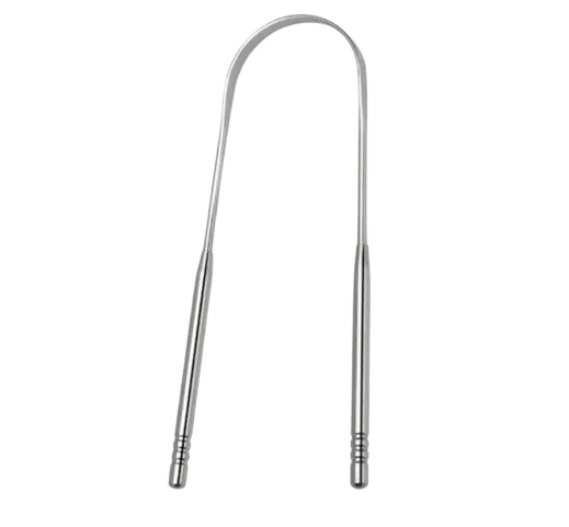 Limpiador de lengua de Acero Inoxidable – Raspador lingual para higiene oral