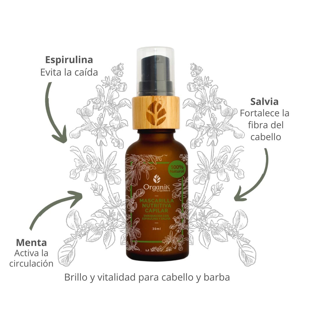 Mascarilla nutritiva capilar natural 30 ml